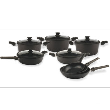 9-teiliges 5-Stück-Kochgeschirrsets Aluminium-Induktionskocher Gaskocher Küche Großhandel 16 20 24 28 cm Pfanne Pot Cookware